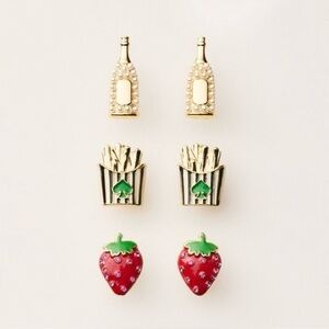 Kate Spade Target 3 Pack Mixed Novelty Earrings